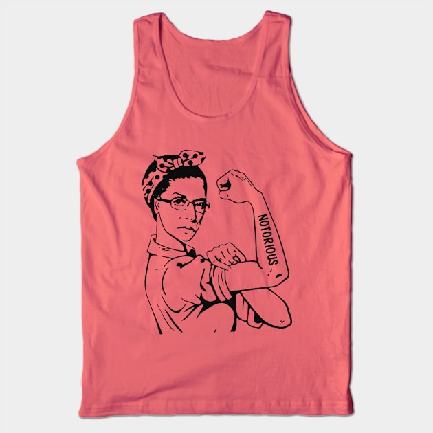 The Notorious RBG Tank Top by Voices of Labor